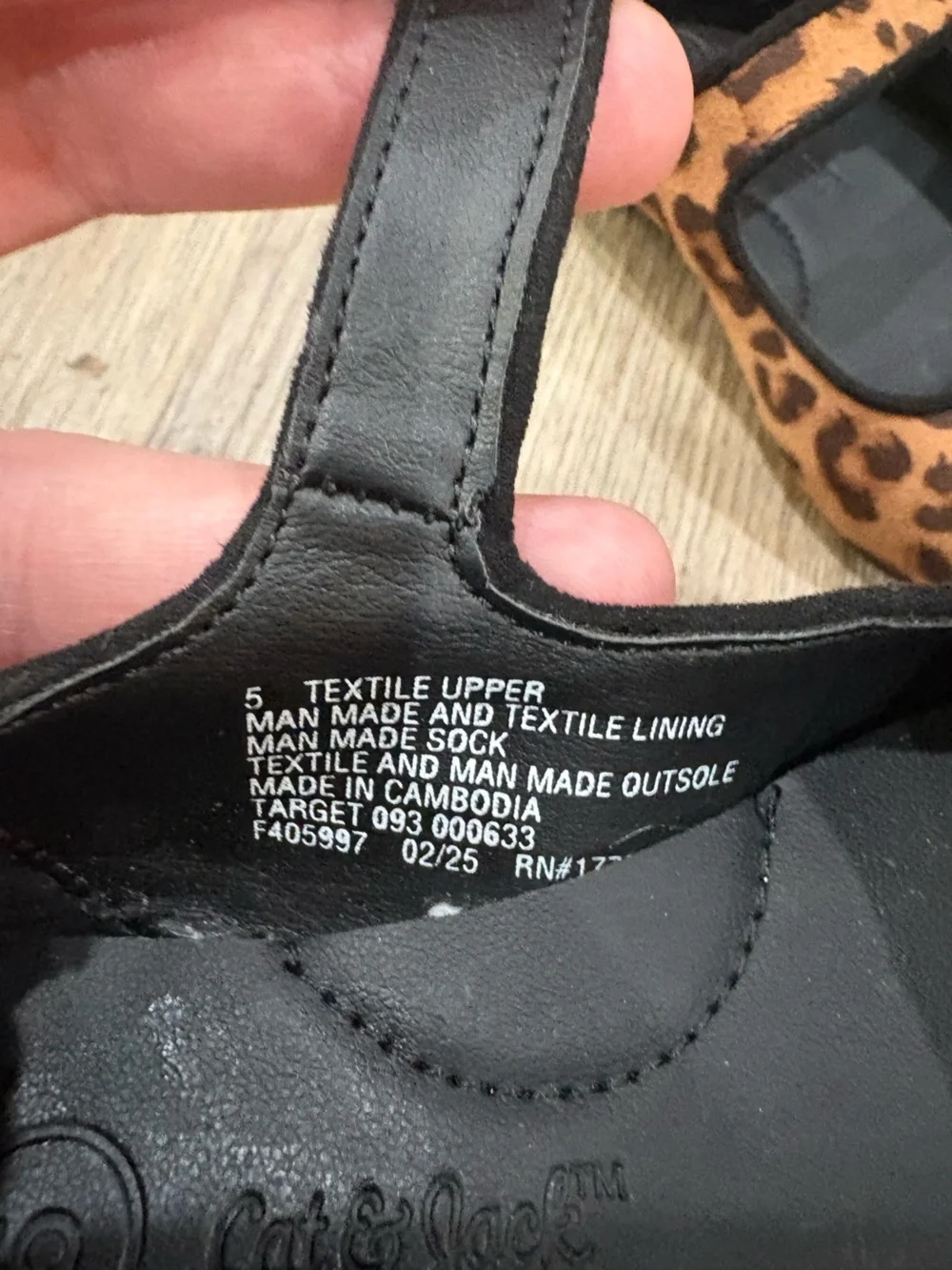 Cat & Jack Leopard Mary Jane Shoes – Baby Size 5